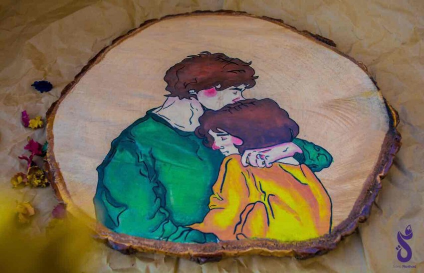 (الأمان  (رسم على الجذوع