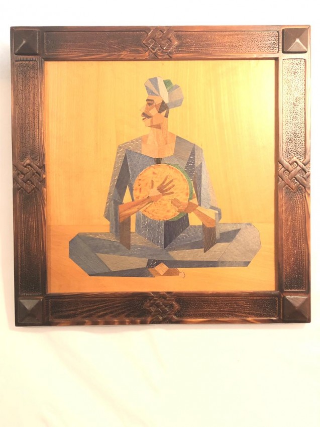 Tambourist (Wood Veneer Art)