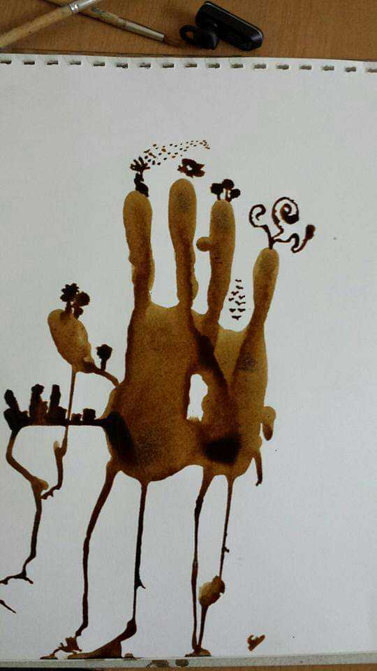 Abstract Art (Painting With Coffee)