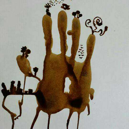 Abstract Art (Painting With Coffee)