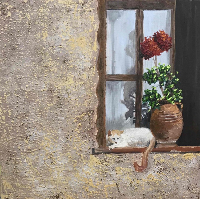 Cat In The Window