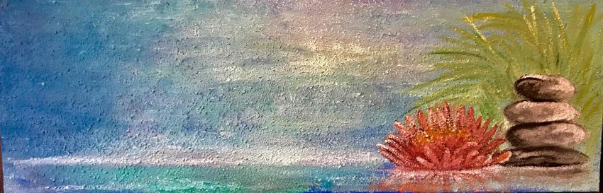Pink Water Lily (Zen Painting For Meditation)