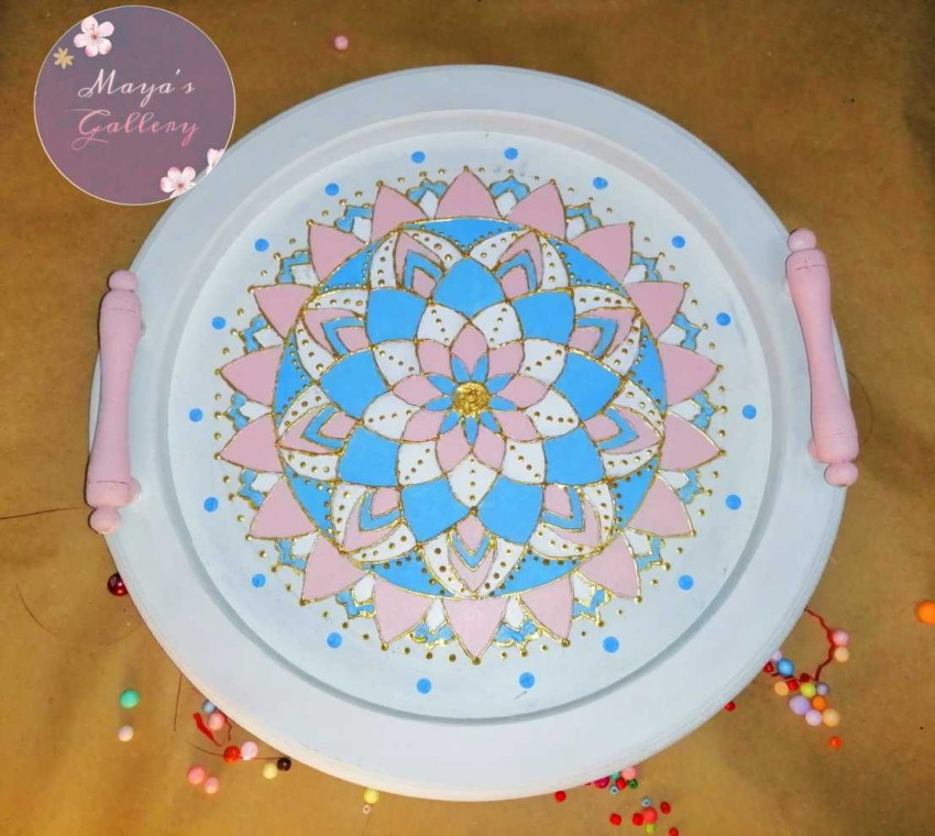 Mandala Wooden Tray