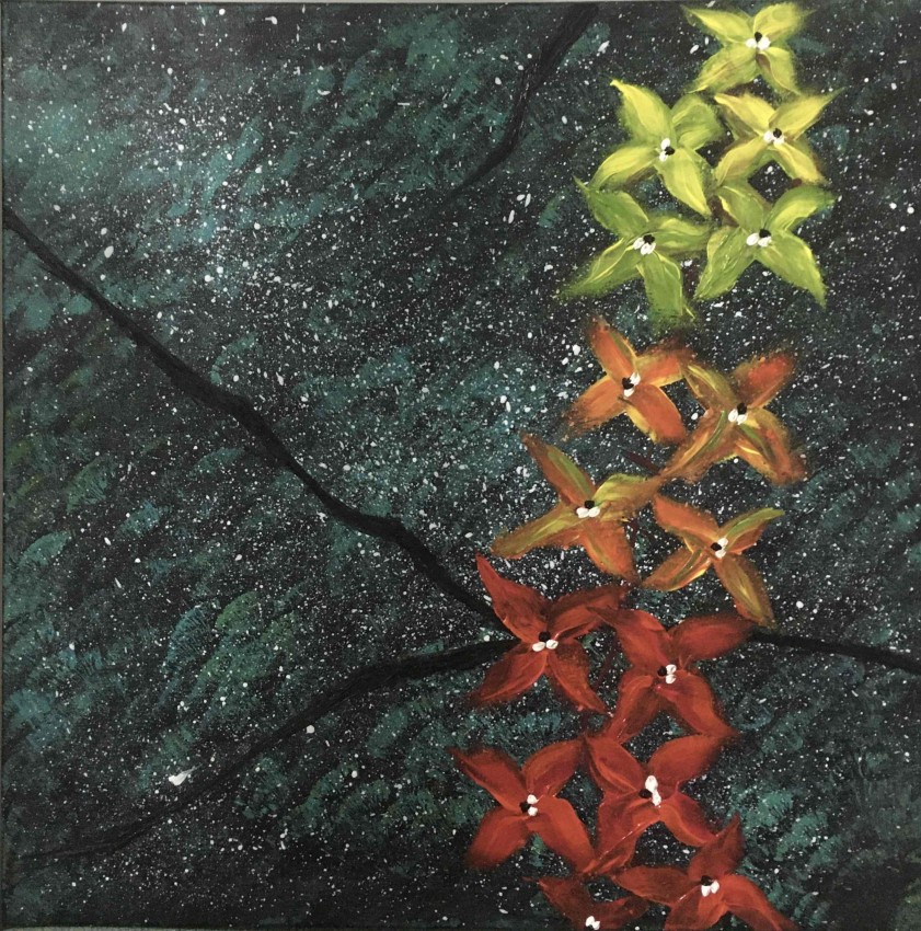 Abstract Flowers Painting
