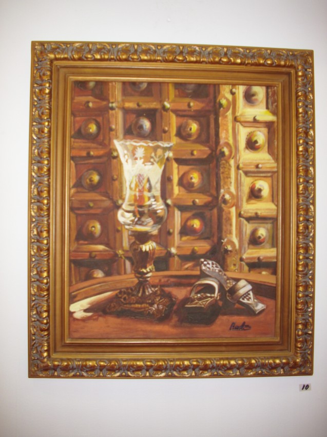 Candlestick And Copper Tray