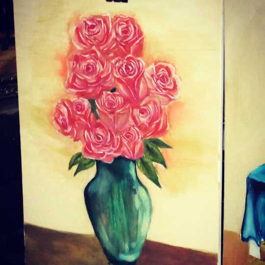 Vase Of Roses
