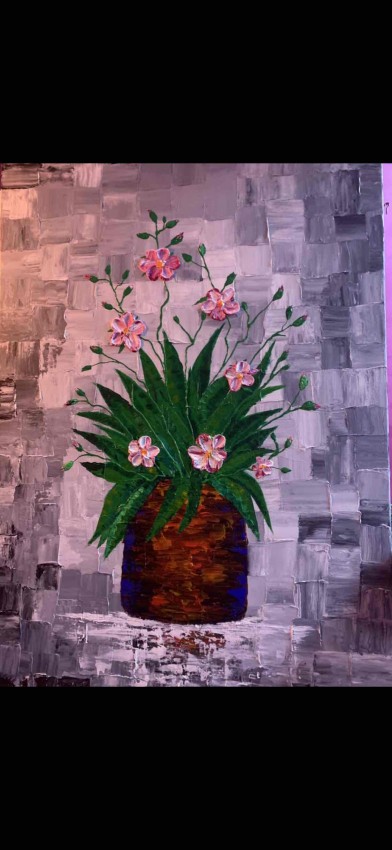 3D Vase & Background