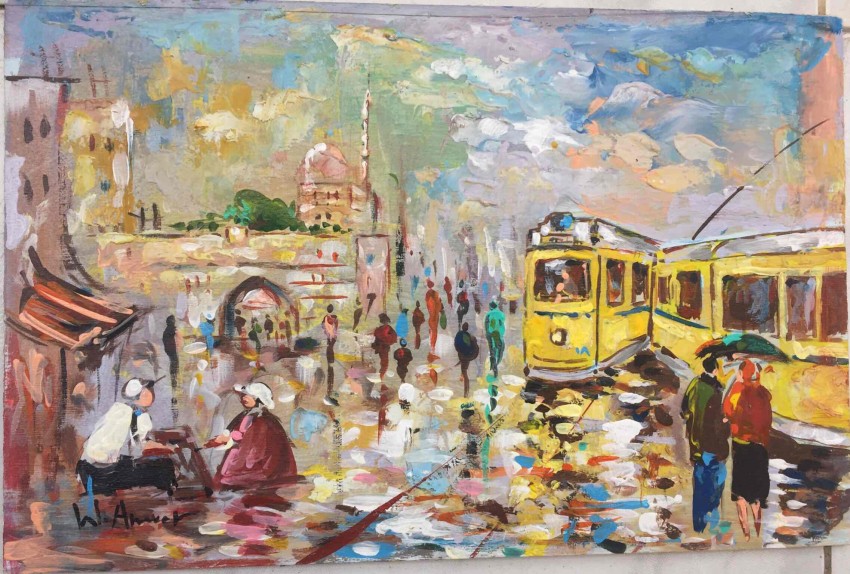 The Yellow Tram In Alexandria