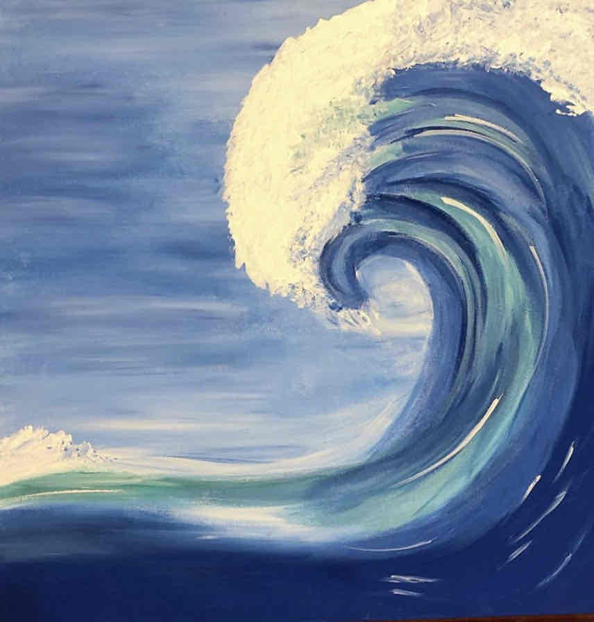 Waves of blue