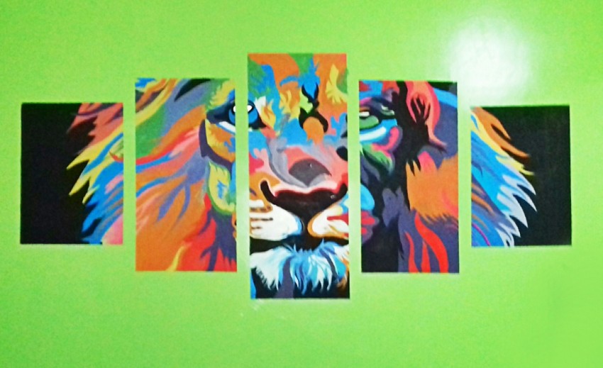 Lion, Set Of 5 Pieces