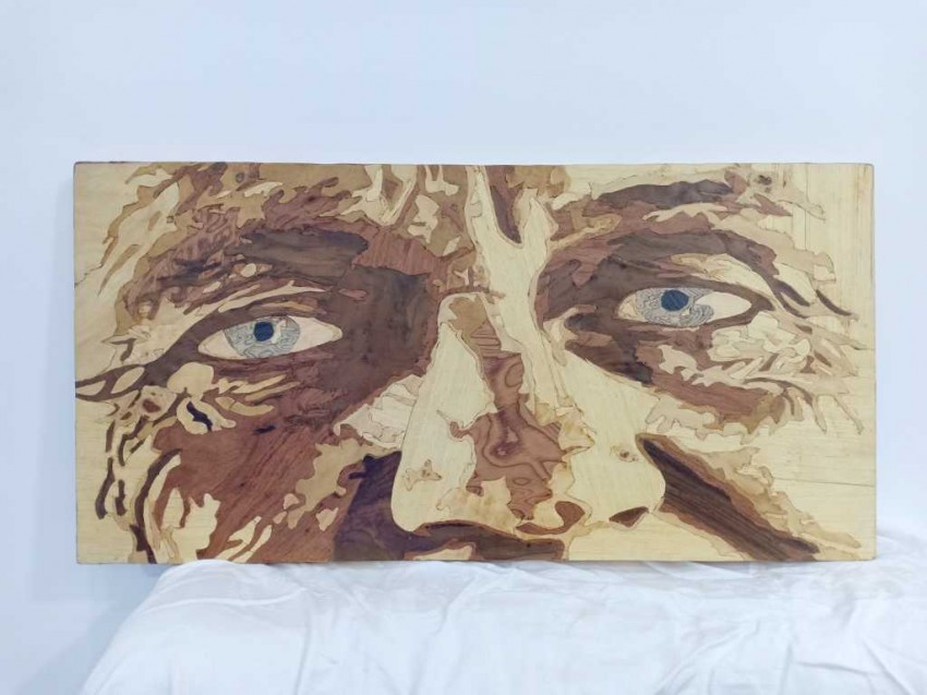 Eyes (Wood Veneer Art)