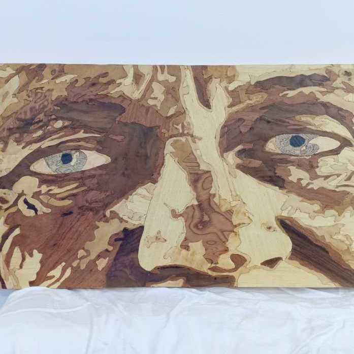 Eyes (Wood Veneer Art)