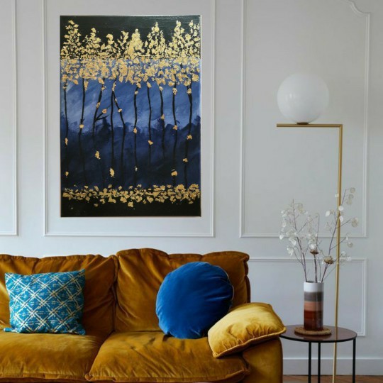 Abstract Art (With Gold Leafs)