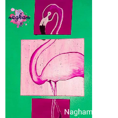 Flamingo (3 Paintings)