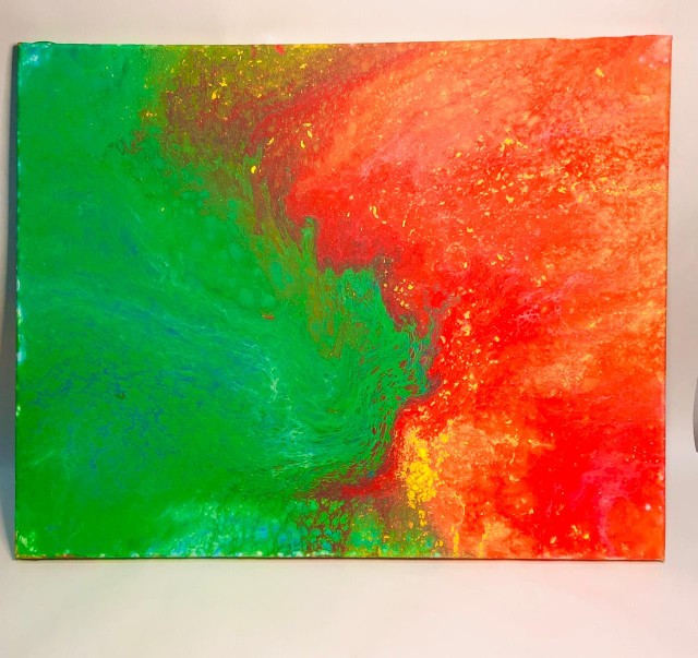 Acrylic Pouring Artwork 3
