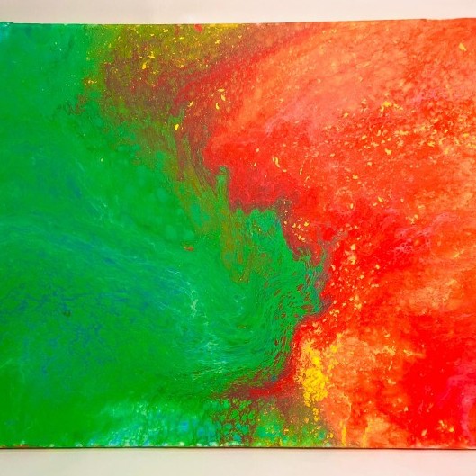 Acrylic Pouring Artwork 3