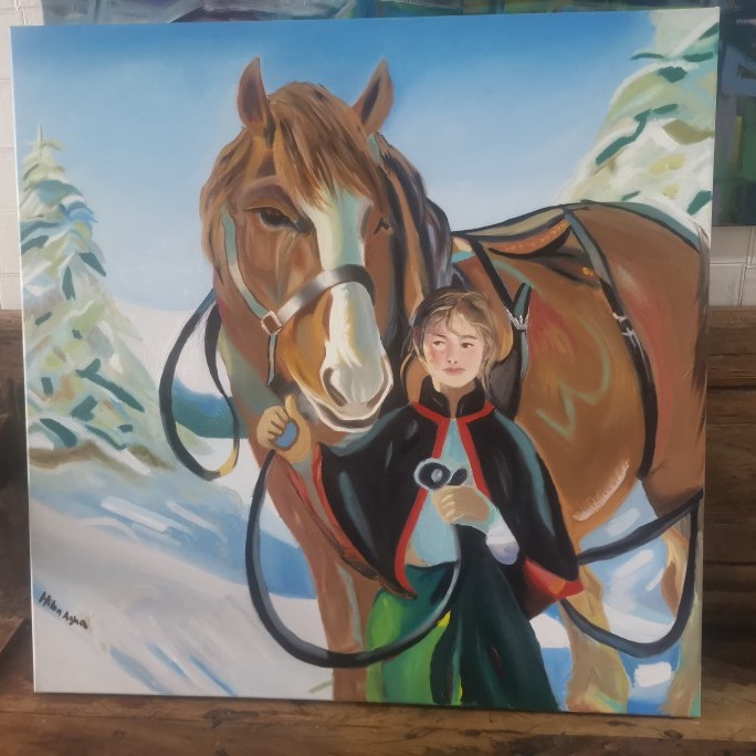 Horse And Snow