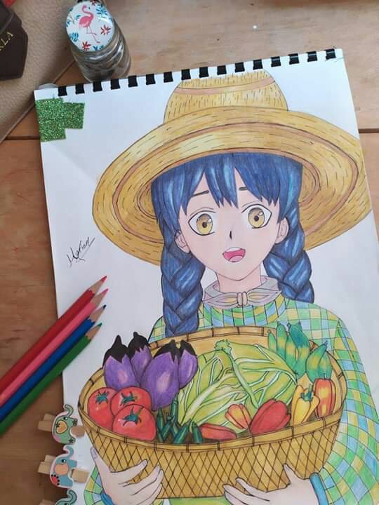 The Girl With The Vegetable Basket