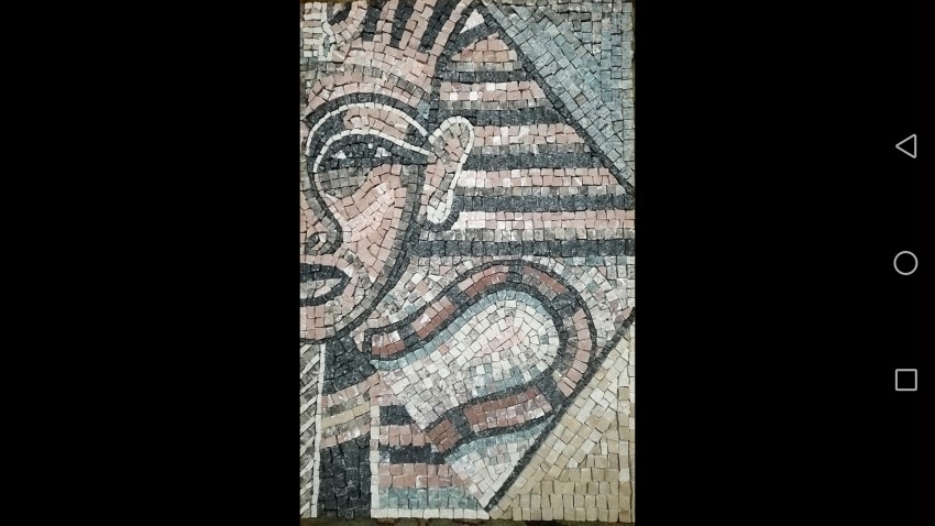 (جدارية فرعوني  (بقطع الرخام الملونة