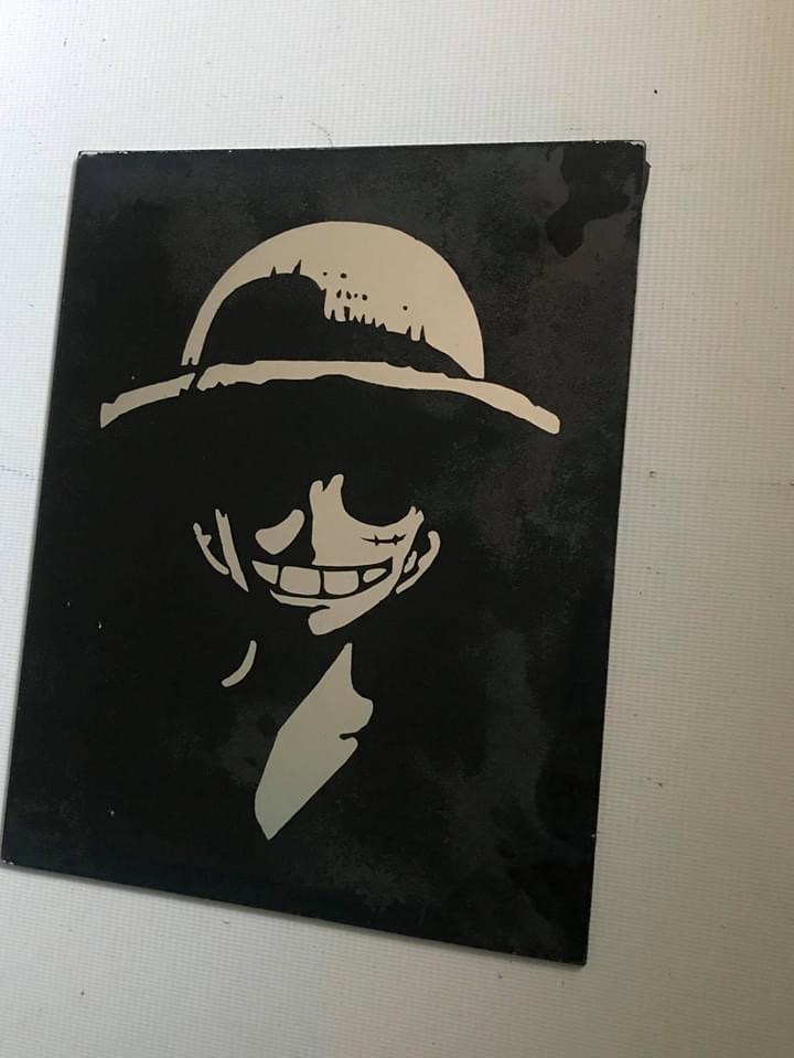 LuffyOne Piece (Glass Art)