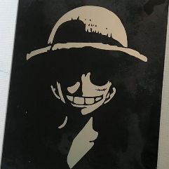 LuffyOne Piece (Glass Art)