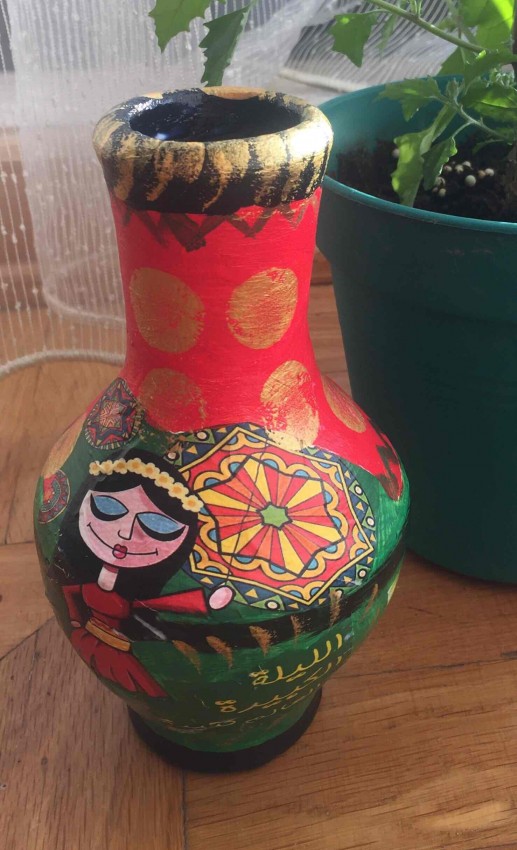 Decoupage On Clay Pot 2