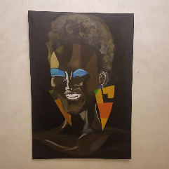 Happy African  Lady