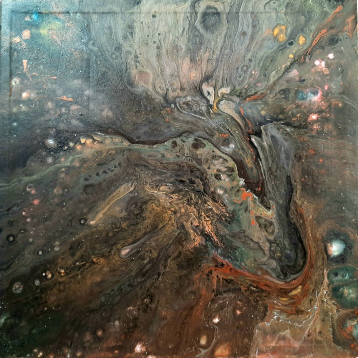 Acrylic Pouring Artwork