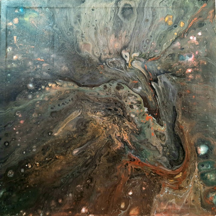 Acrylic Pouring Artwork
