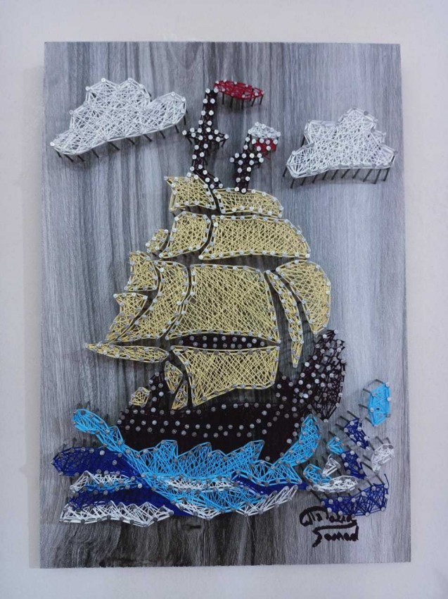 Sailing Away 2 (String Art)
