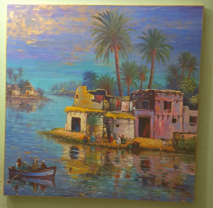 Egyptian Countryside  By The Nile River