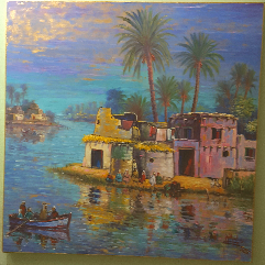 Egyptian Countryside  By The Nile River