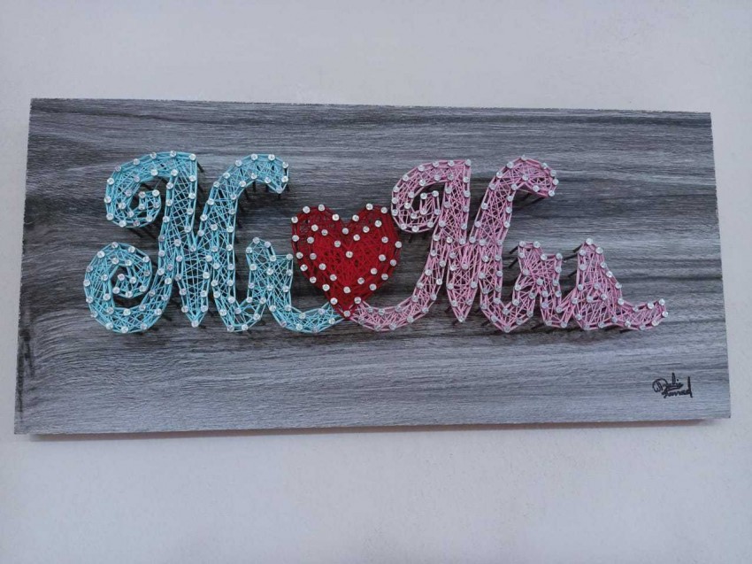 Mr & Mrs (String  Art)