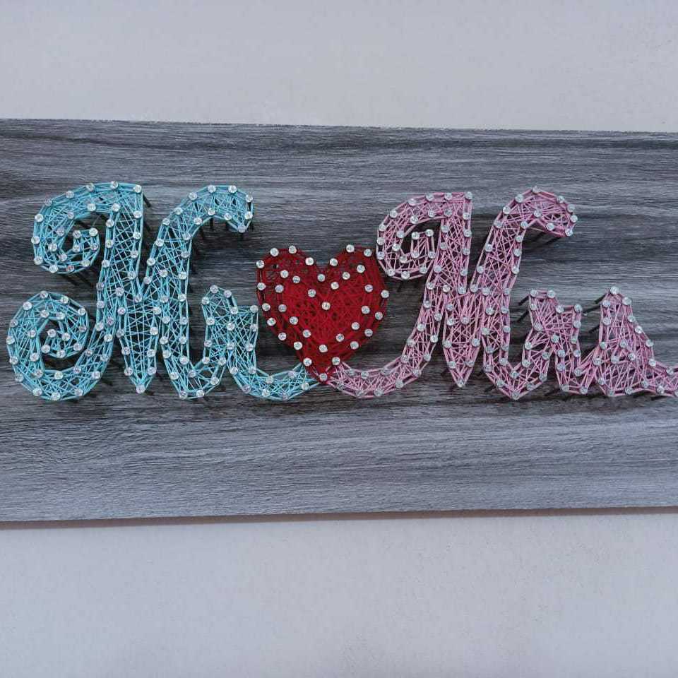 Mr & Mrs (String  Art)