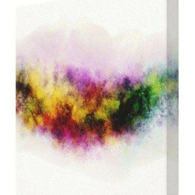 رسم حر (ابستراكت) لخط لوني