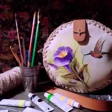 Hand painted Ladies' Handbag