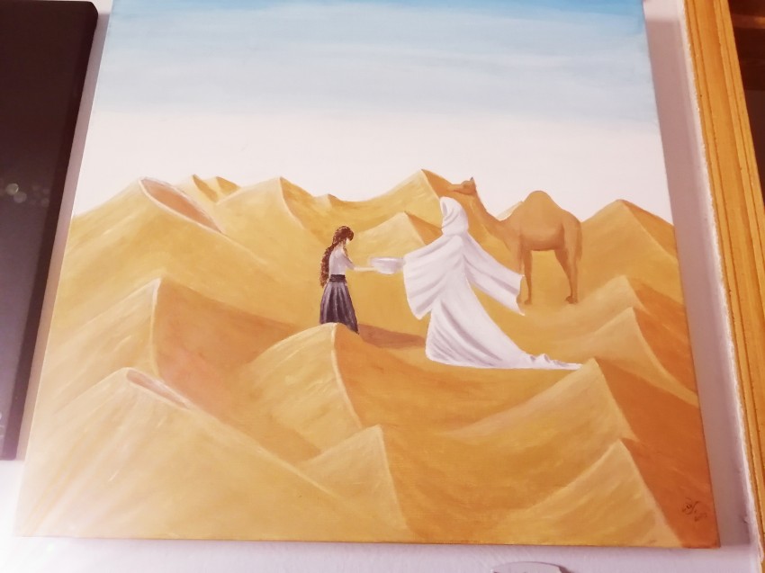 Girl And Desert