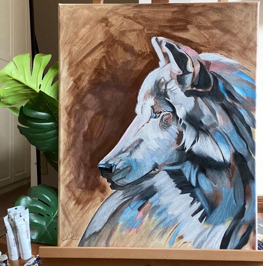 Wolf Painting