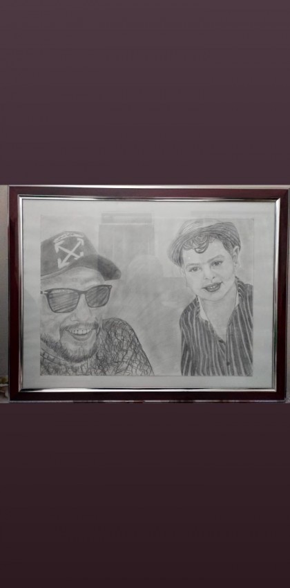 رسم بورتريه لشخصين