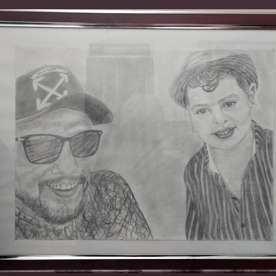 رسم بورتريه لشخصين