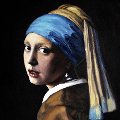 The Girl with A Pearl Earring (Johannes Vermeer copy)