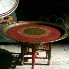 Arabian Tray With Wooden Legs