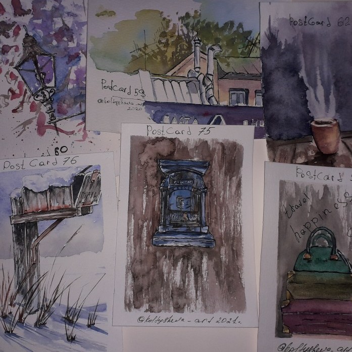 Watercolor Postcards