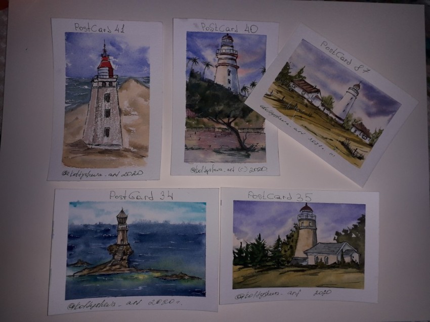 Watercolor Postcards