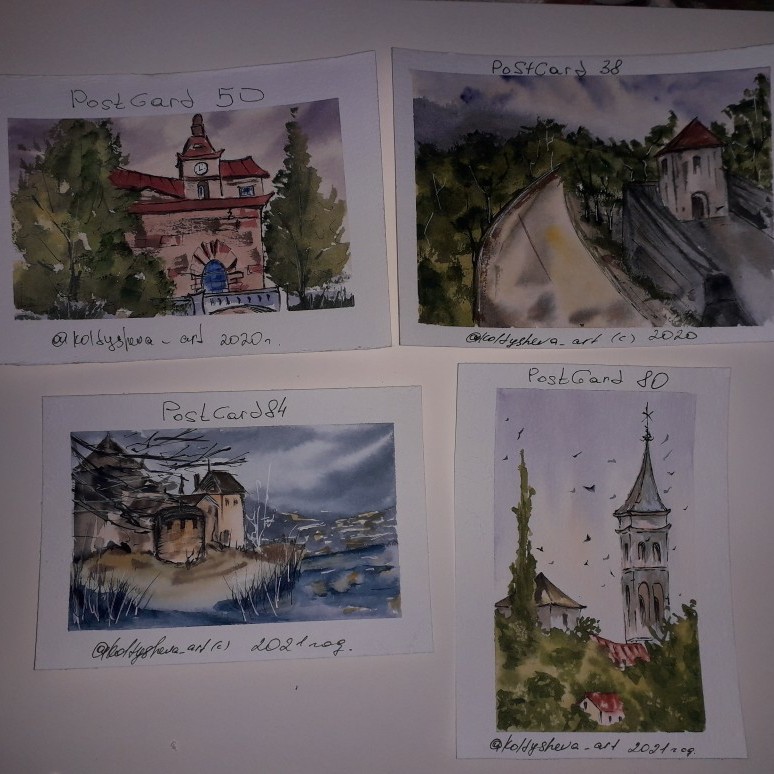 Watercolor Postcard