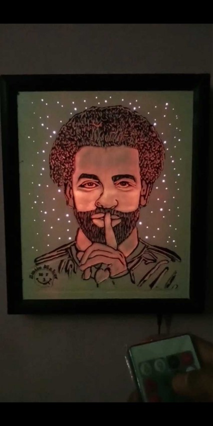 Lit Portrait, Engraved