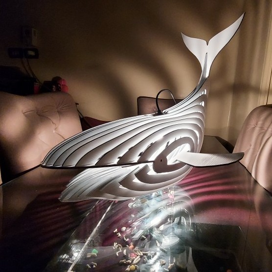 Whale- Shaped Lampshade
