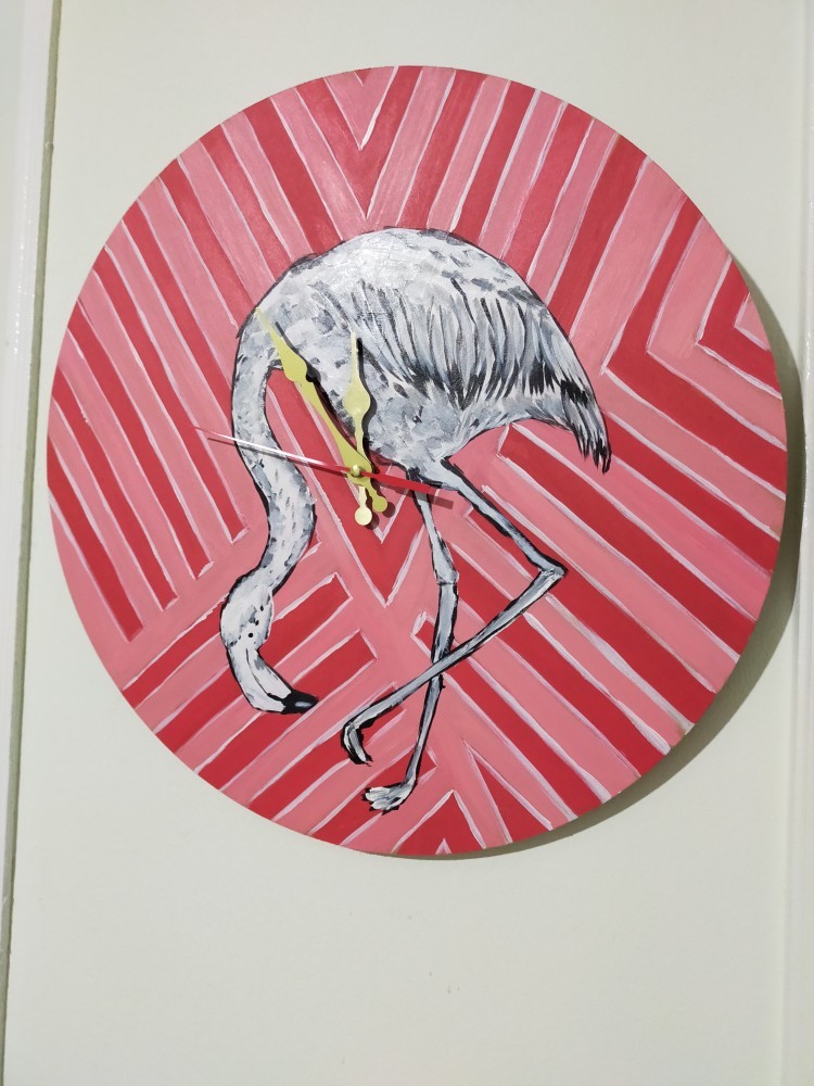 Hand-Painted Wall Clock