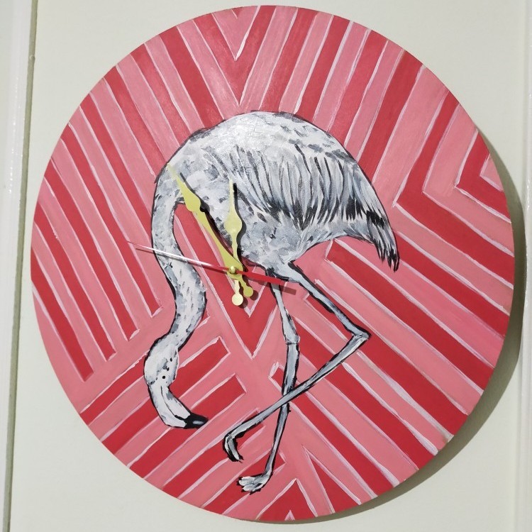 Hand-Painted Wall Clock