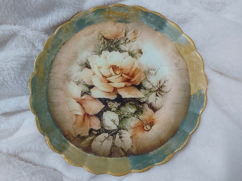 Decoupage  Decoration Plate
